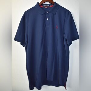 Polo by Ralph Lauren Navy Short-Sleeve Polo with Red Pony